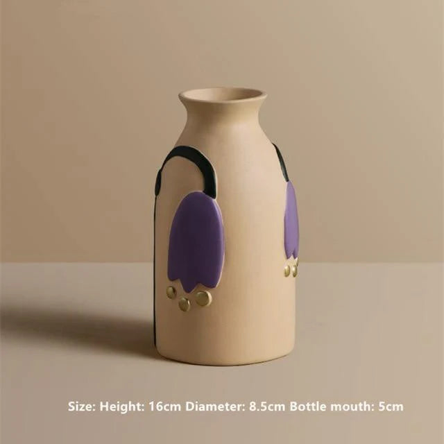 Colorful Ceramic Flower Vases