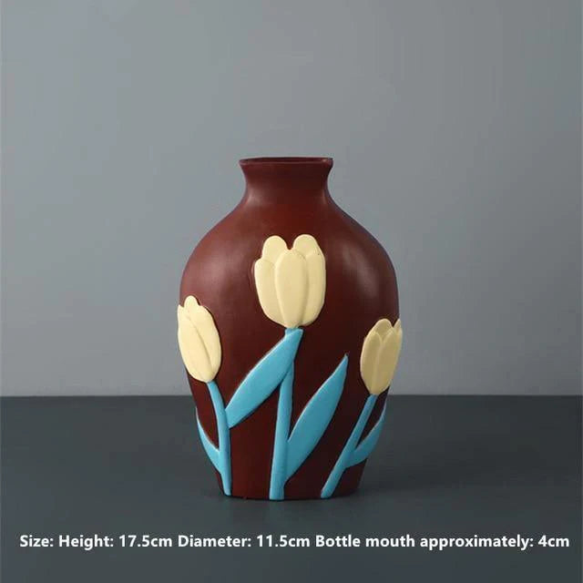 Colorful Ceramic Flower Vases