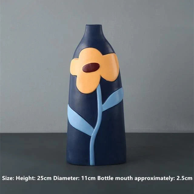 Colorful Ceramic Flower Vases