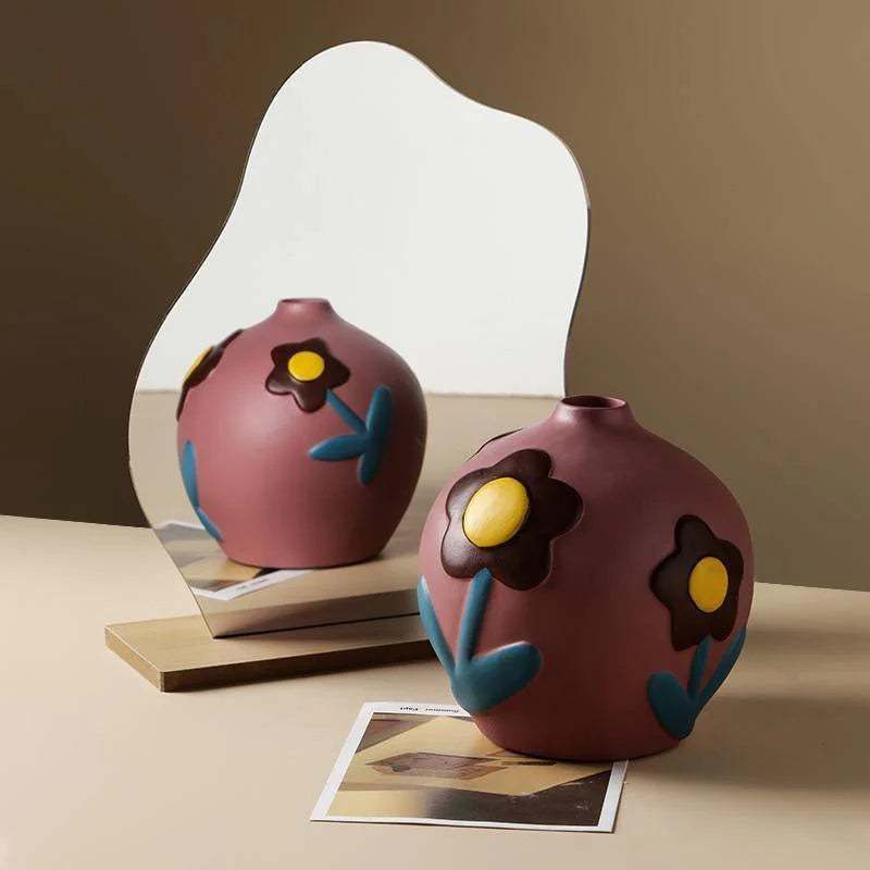Colorful Ceramic Flower Vases