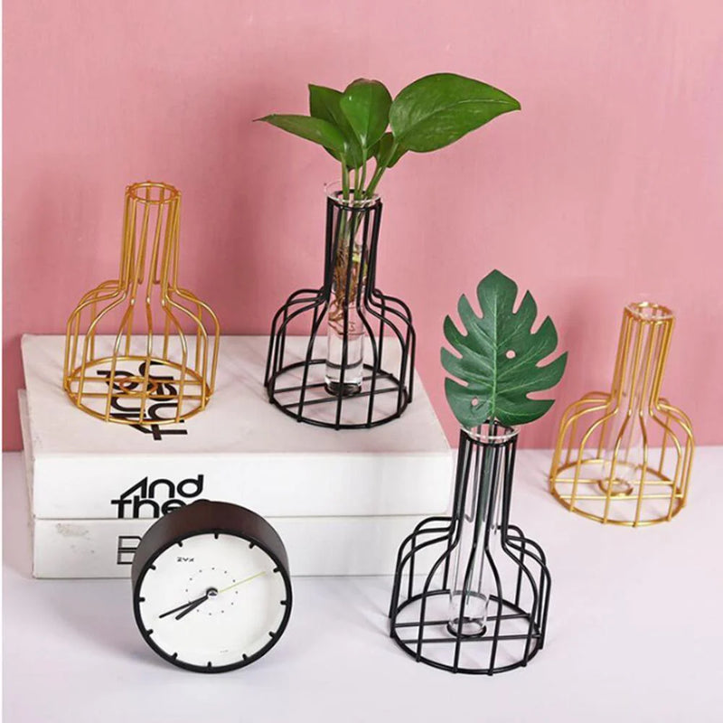 Vase with Test Tube and Iron Stand