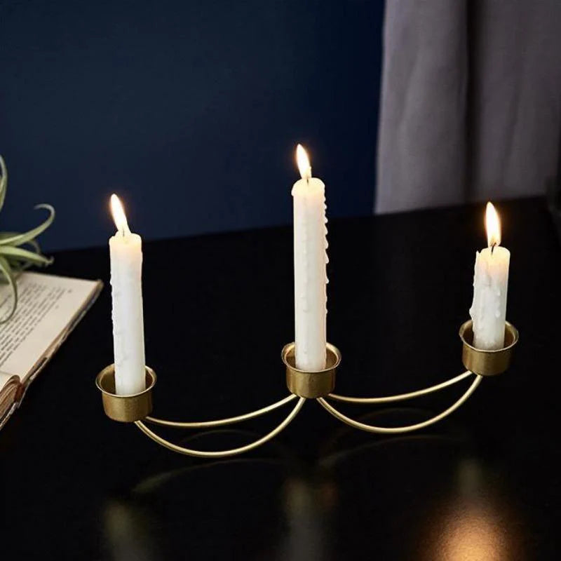 Mondrian Metal Taper Candle Holders and Candelabras