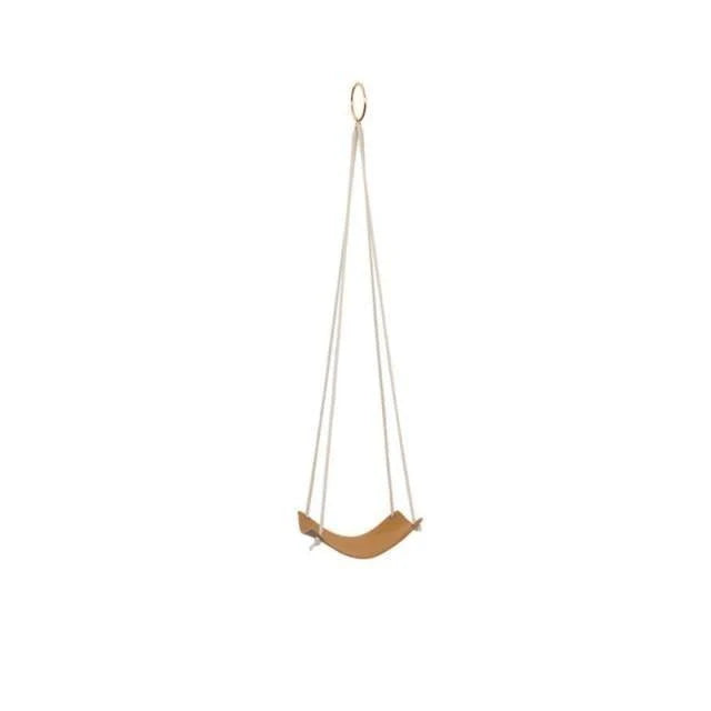 Plant Hanger made with Vegan Leather and Rope