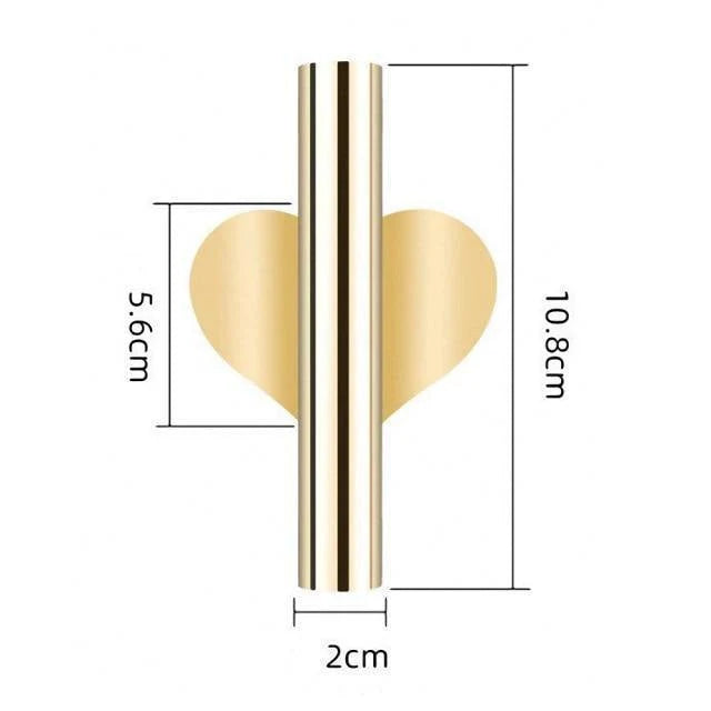 Sleek Metal Tube Vase