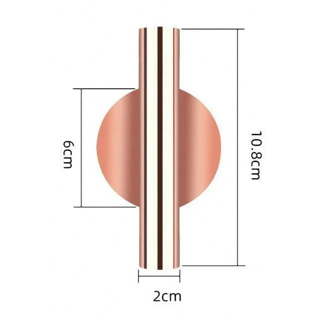 Sleek Metal Tube Vase