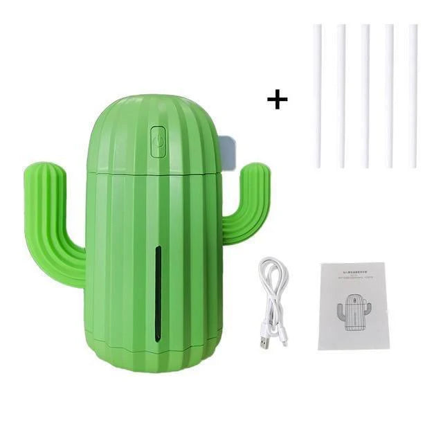 Compact Cactus LED USB Humidifier