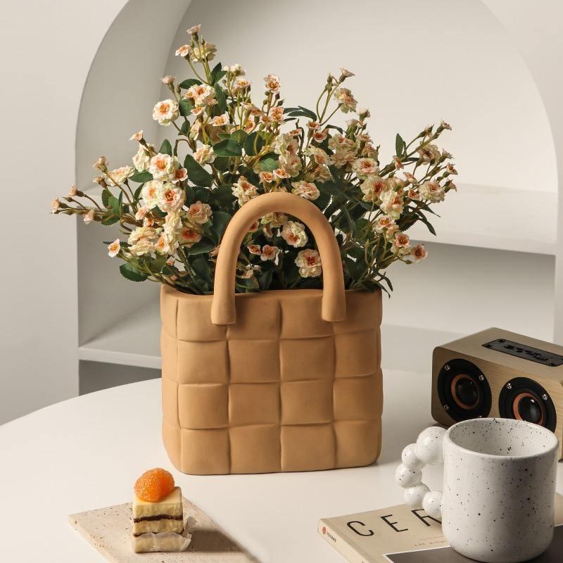 Woven Elegance Garden Vase