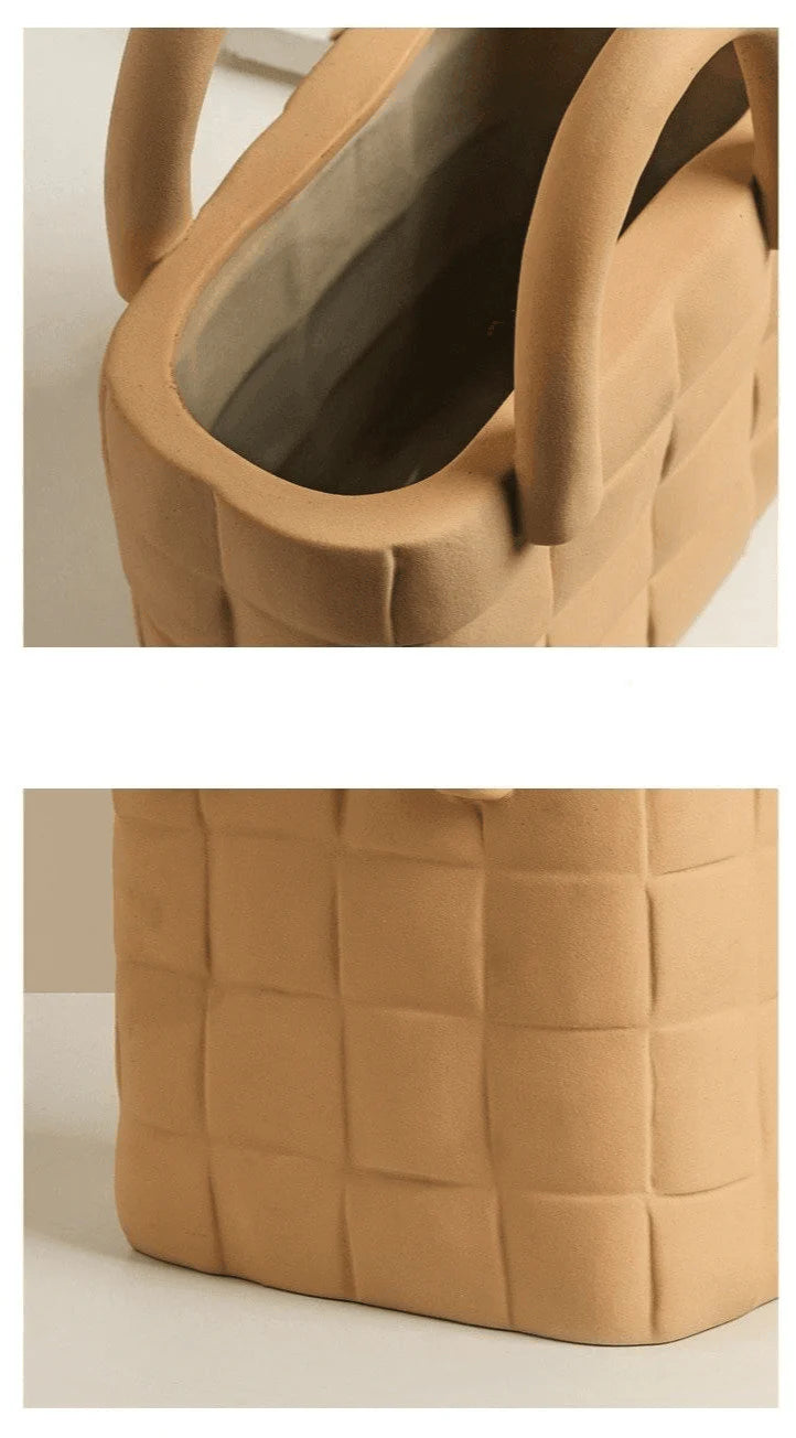 Woven Elegance Garden Vase