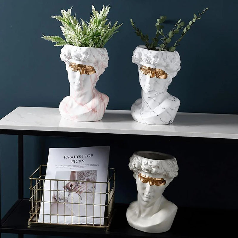 Majestic David - Ceramic Planter Sculpture