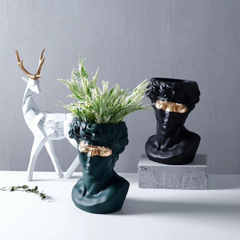 Majestic David - Ceramic Planter Sculpture