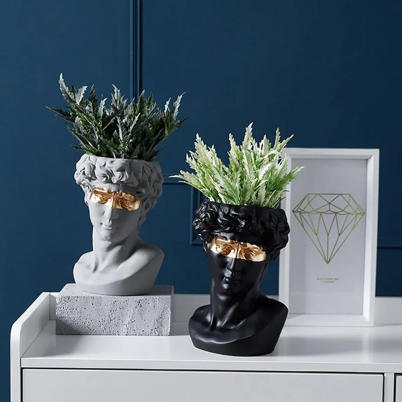 Majestic David - Ceramic Planter Sculpture