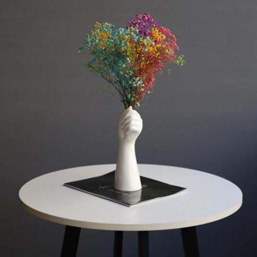 Hands of Bloom Ceramic Vase