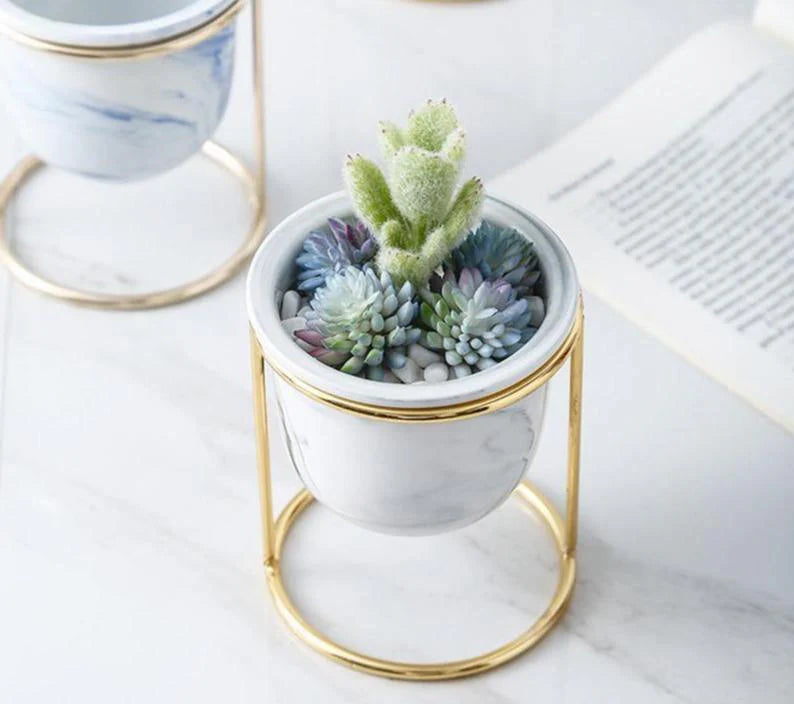 Regal Marble Ceramic Planter