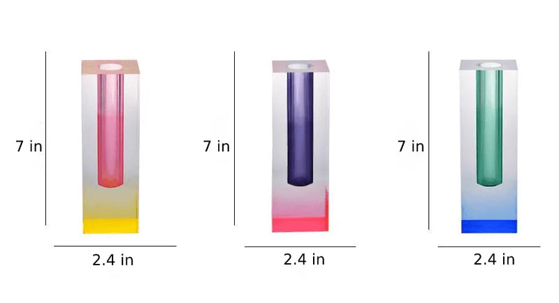 Radiant Prism Acrylic Vase