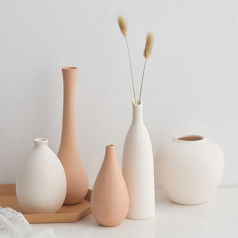 Neutral Ceramic Vases