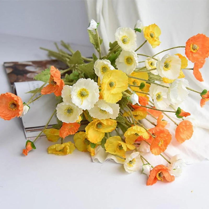 Faux Red Flowers
