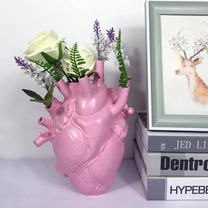 Heart-Shaped Ceramic Vase