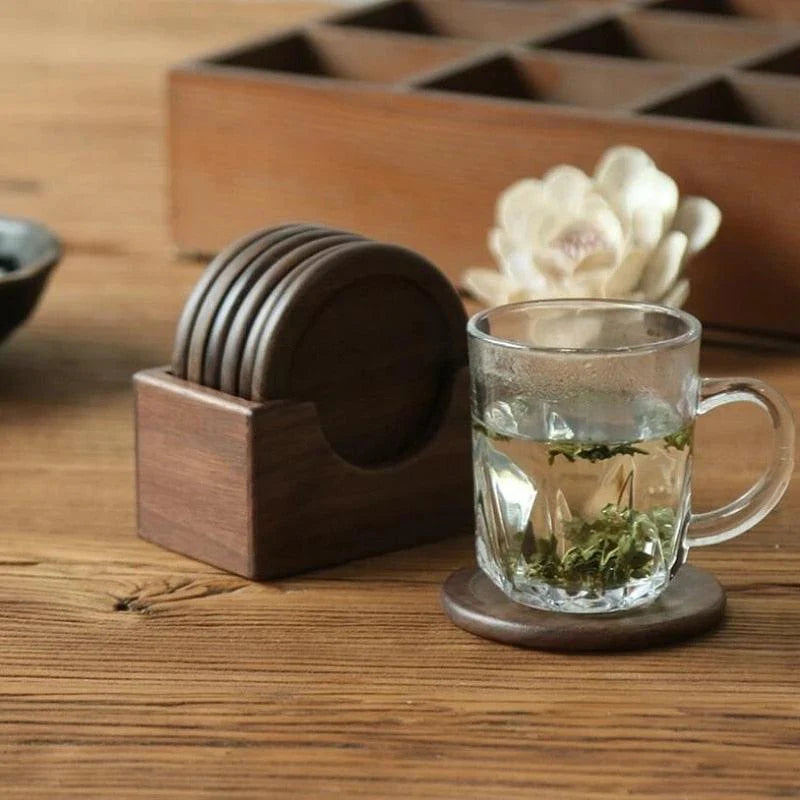 Wooden Coasters 6-Pack