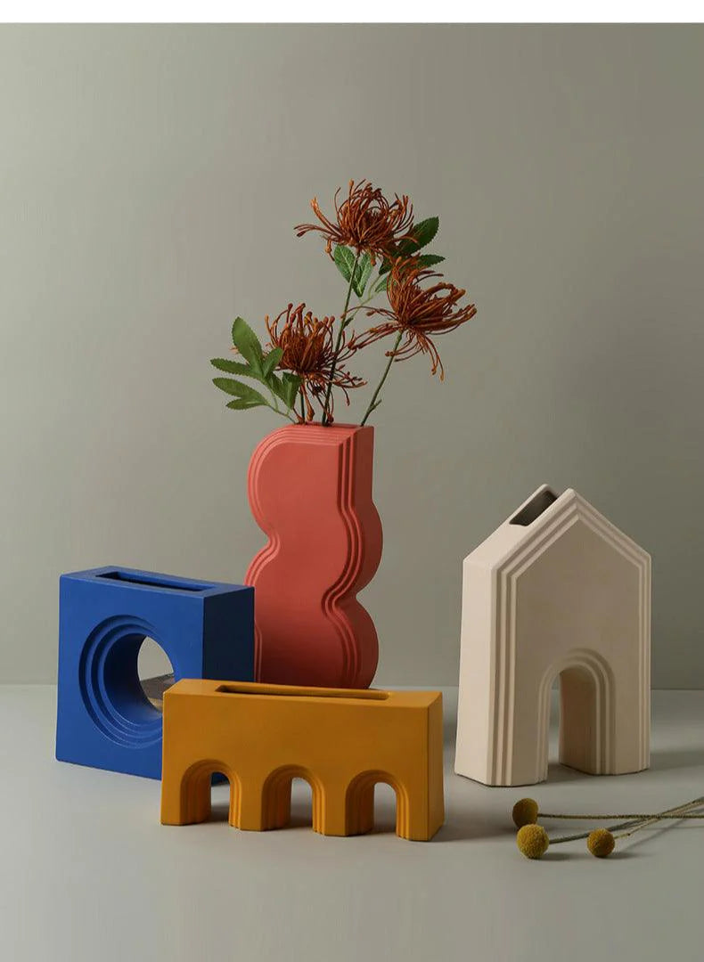 Dune Ceramic Accent Vase