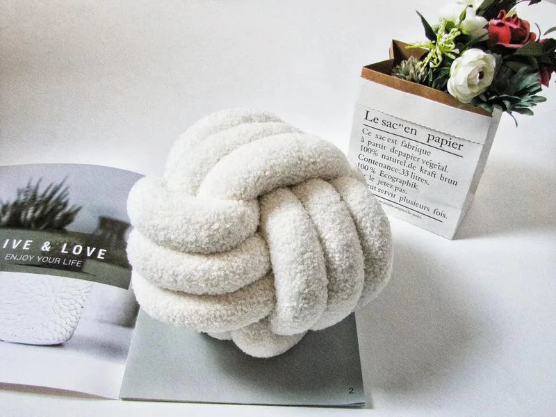 Triple Twist Cotton Fleece Cushion
