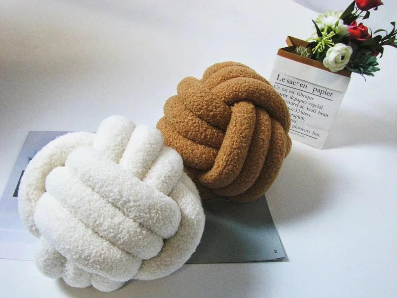 Triple Twist Cotton Fleece Cushion