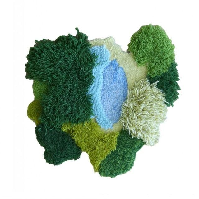 Woodland Lake Assorted Heap Wool Area Rug and Tapestry