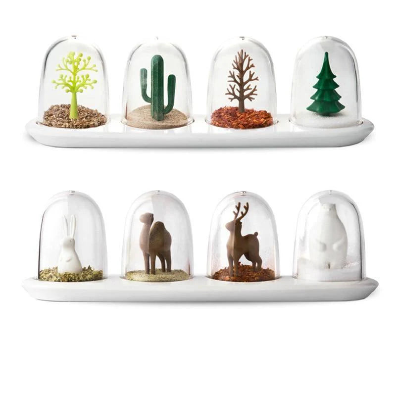 Quartet of Seasonal Spice Dispensers