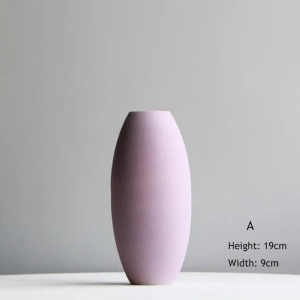 Delicate Hued Ceramic Floral Vases