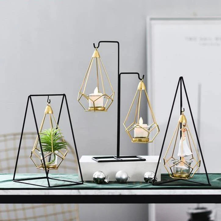 Aetheria Lantern - Iron Candle Holder