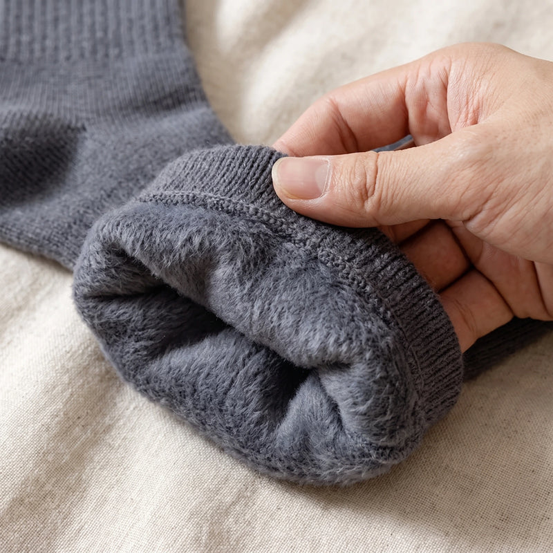 Fleece-Lined Thermal Crew Socks
