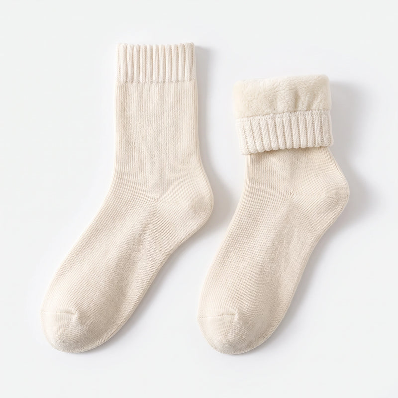Fleece-Lined Thermal Crew Socks