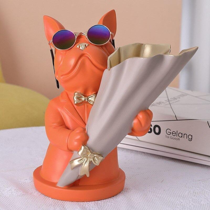 Frenchie Bulldog Woof Vase