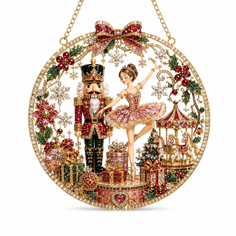 Round Acrylic Christmas Hanging Ornament
