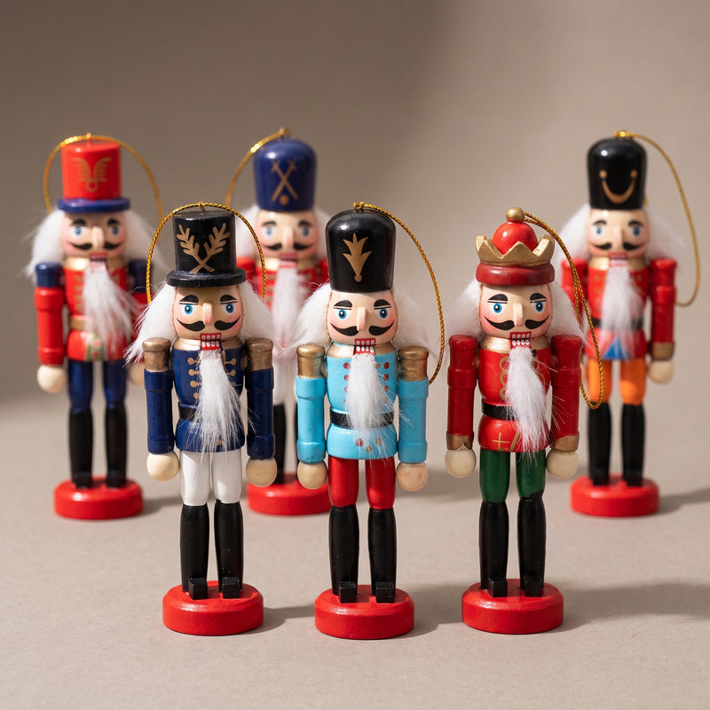 Six-Piece Nutcracker Ornament Set