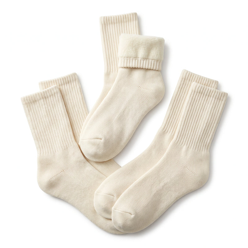 Fleece-Lined Thermal Crew Socks