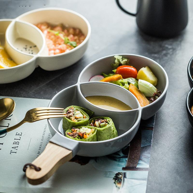 Venn Ceramic Snack Plate