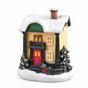 Style A resin Christmas village building miniature on a white background