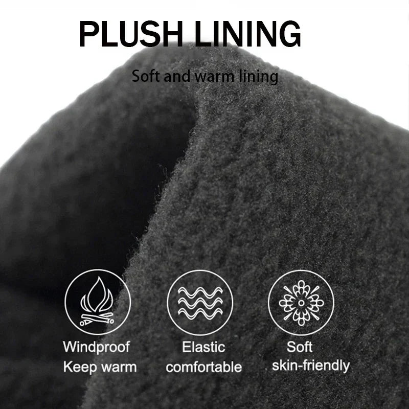Supplier image of the plush fleece lining of the gloves