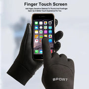 Supplier image of a gloved hand using a touch screen