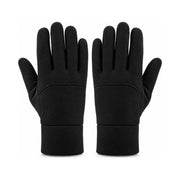 Black winter gloves, pair, back of the hand