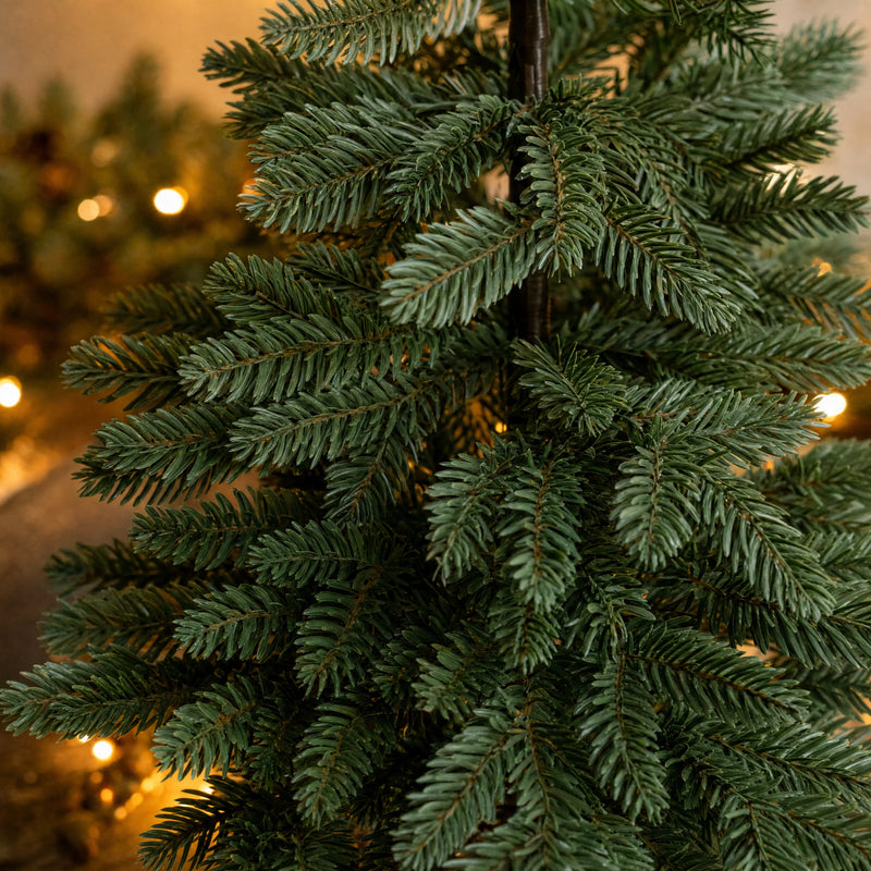 Pure PE Tabletop Christmas Tree — 18 in & 24 in, Unlit or Warm White LED